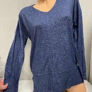NEW ALEXANDER JORDAN heather blue long sleeve top